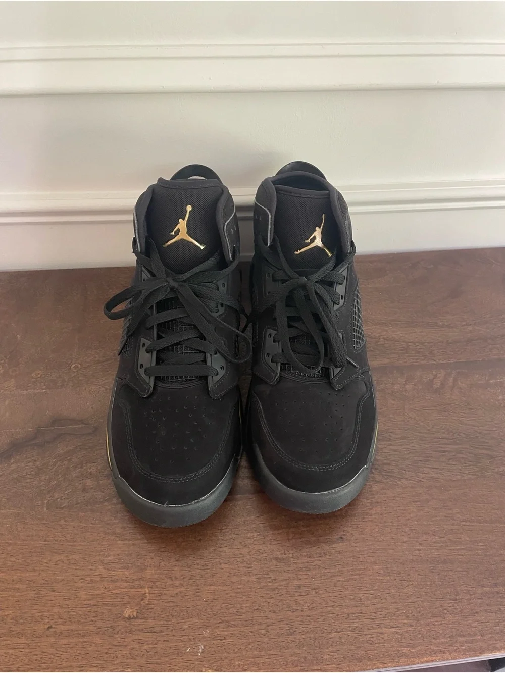 Jordan Mars 270 Black and Gold Sneakers